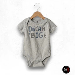 BODY ALGODON MANGA CORTA gris melange DREAM