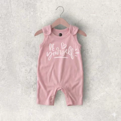 ENTERITO ALGODON LIVIANO CORTO ROSA PASTEL BEBE YOURSELF - comprar online