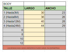 BODY PANDITA NEGRO MANGA LARGA ALGODON BEBE en internet