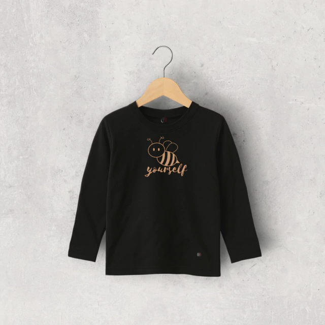 REMERA ALGODÓN NEGRO MANGA LARGA BEBE TUTI