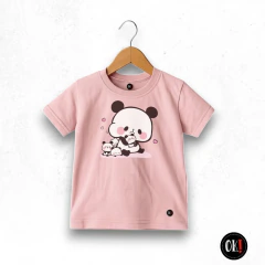REMERA ALGODON MANGA CORTA ROSA OSITA