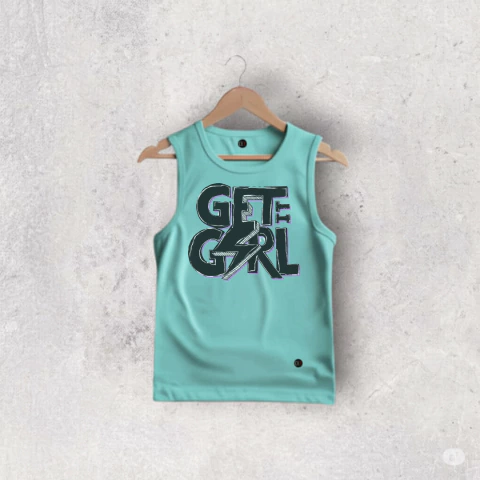 MUSCULOSA ALGODON AQUA GIRLGET NIÑA