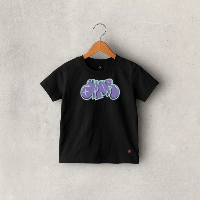 REMERA ALGODON NEGRA MANGA CORTA AMOR