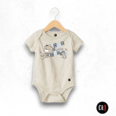 BODY ALGODON MANGA CORTA WHITE PASTEL LITTE