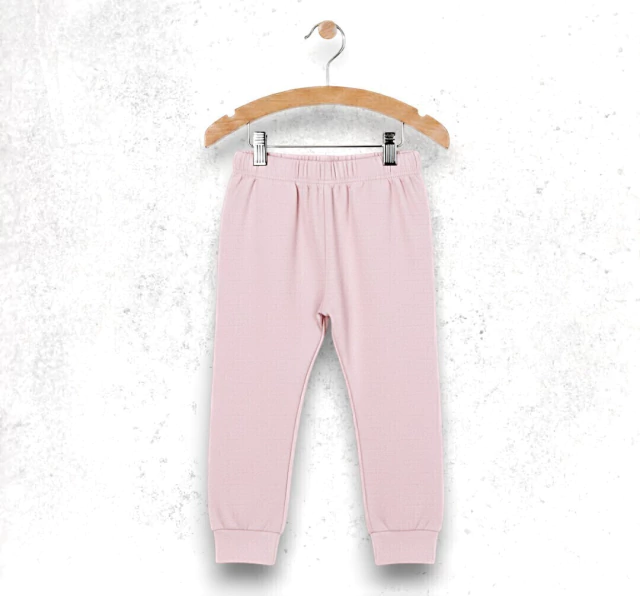 PANTALON JERSEY ALGODON BEBE LISO BEBE ROSA
