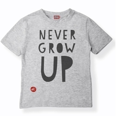 REMERA NEVER GRIS MELANGE MC