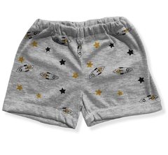 SHORCITO DISCOVERY GRIS MELANGE LIVIANO NIÑO