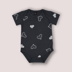 BODY LOLA NEGRO MANGA CORTA ALGODON BEBE