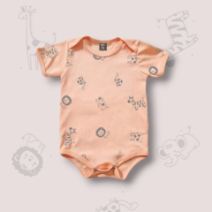 BODY FAUNA FULL DURAZNO MANGA CORTA ALGODON BEBE