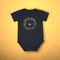 BODY LEO NEGRO MANGA CORTA ALGODON BEBE