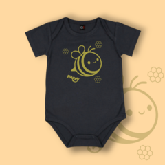 BODY HAPPY NEGRO ALGODON MANGA CORTA BEBE