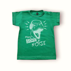 REMERA REX VERDE ALGODON MANGA CORTA NIÑO Y BEBE