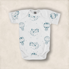 BODY GLU BLANCO ALGODON MANGA CORTA BEBE