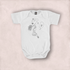 BODY SUSY BLANCO MANGA CORTA ALGODON
