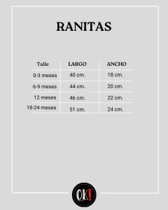RANITA ALGODÓN BLANCA FLORIS BEBÉ - comprar online