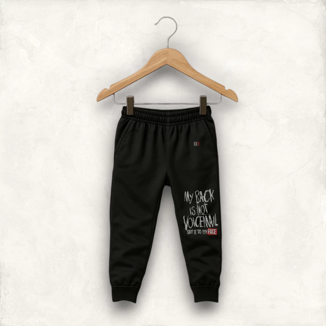 PANTALON RUSTICO NIÑO NEGRO BACK