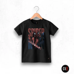 REMERA NEGRA CORTA ALGODON NIÑO MANSPI
