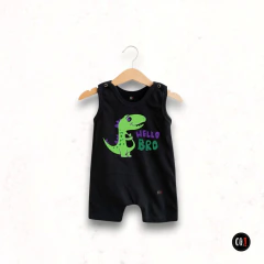 ENTERITO RUSTICO ALGODON CORTO BEBE NEGRO BRO - comprar online