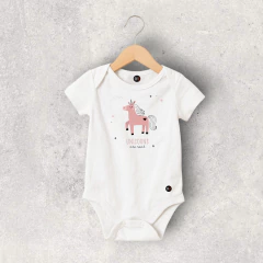 BODY ALGODON BLANCO MANGA CORTA NATY BEBE