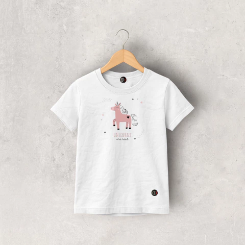 REMERA ALGODON MANGA CORTA BLANCA NATY NIÑA