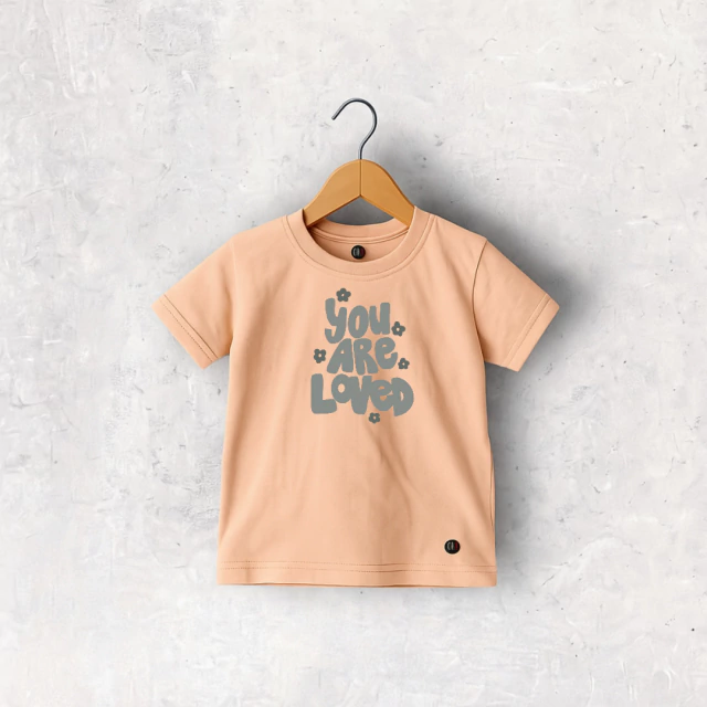 REMERA ALGODON DURAZNO MANGA CORTA LEYLA NIÑA