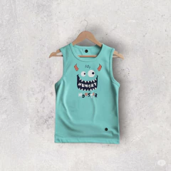 MUSCULOSA ALGODON AQUAMARINO HUNGRY NIÑO