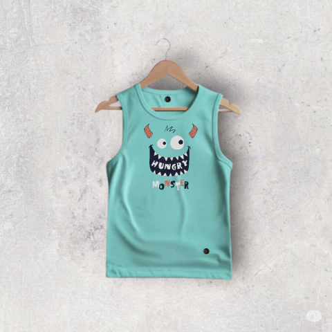 MUSCULOSA ALGODON AQUAMARINO HUNGRY NIÑO
