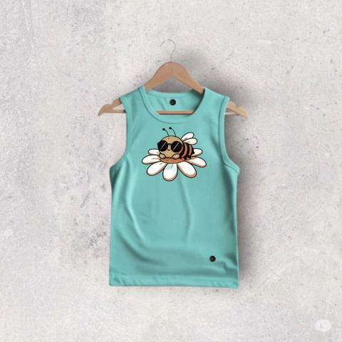 MUSCULOSA ALGODON AQUA JIME NIÑO NIÑA