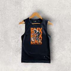 MUSCULOSA ALGODON NEGRA BMMX NIÑO - OKEY MAYORISTA Y MINORISTA TEXTIL 