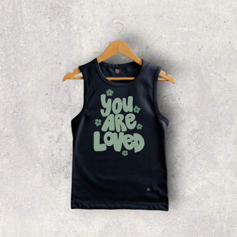 MUSCULOSA ALGODON NEGRA LEYLA NIÑO