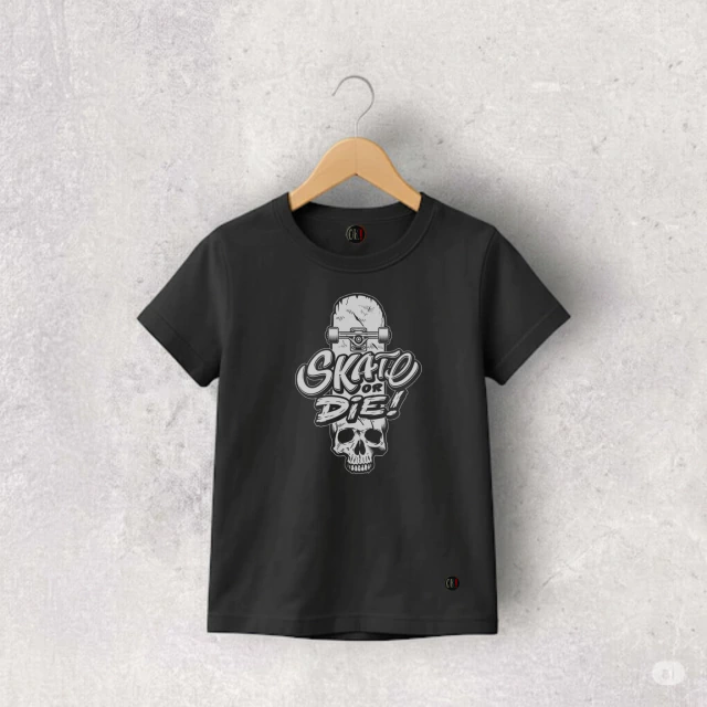 Remera algodón negra manga corta Ded teen