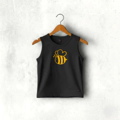 REMERA SIN MANGAS DE ALGODON BEBE NEGRA BICHI - comprar online