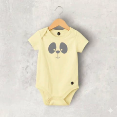 BODY ALGODON MANGA CORTA AMARILLO PASTEL FACE BEBE - comprar online