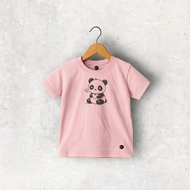 REMERA ALGODÓN MANGA CORTA ROSA YIYO NIÑO