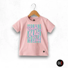 REMERA ALGODON MANGA CORTA ROSA VIKY