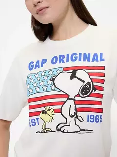 Remera Gap Mujer Oversize Peanuts - tienda online