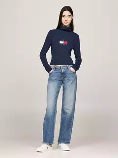 Polera Tommy Hilfiger Mujer Dark Night Navy Melange - comprar online