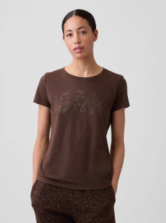 Remera Gap Mujer Brown Leopard