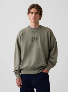 Preventa - Llega 25 días después de la compra - Buzo Gap Unisex Oversized Tweed Green