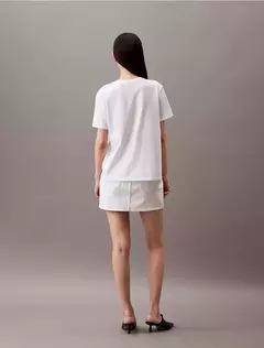 Remera Calvin Klein Mujer Brillant White - EVA MORENA