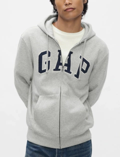 Campera Gap Hombre Light Heather Grey - EVA MORENA