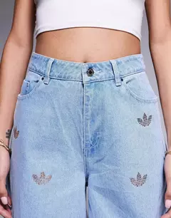 Jeans Adidas Rhinestone - EVA MORENA