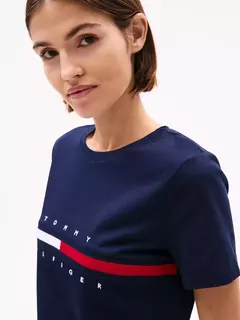 REMERA MUJER TOMMY HILFIGER NAVY - comprar online