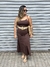 Saia Suede - Marrom - comprar online