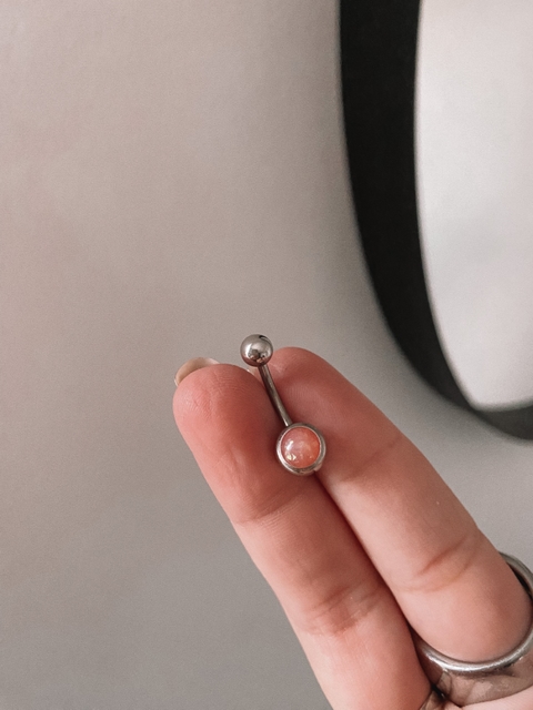 piercing ombligo rosa