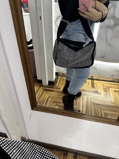 mini bag baguette shine plateada en internet