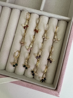par de aritos mariposa strass AD - comprar online