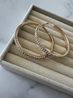 argollas brillo doble niquel doradas - comprar online