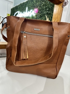 bolso tote bag manhattan marrón