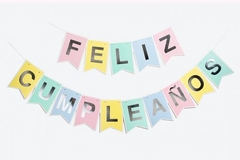Banderín Feliz Cumpleaños Pastel 3348-18